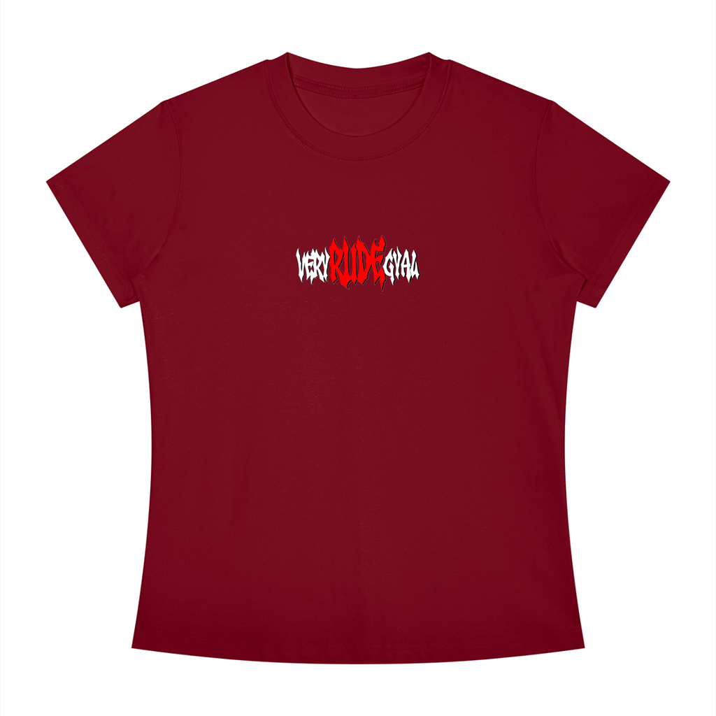 Red RudeGyal Slim Fit Crewneck T-Shirt