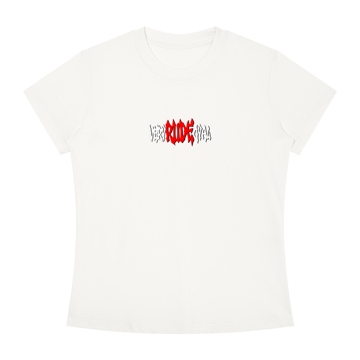 Red RudeGyal Slim Fit Crewneck T-Shirt