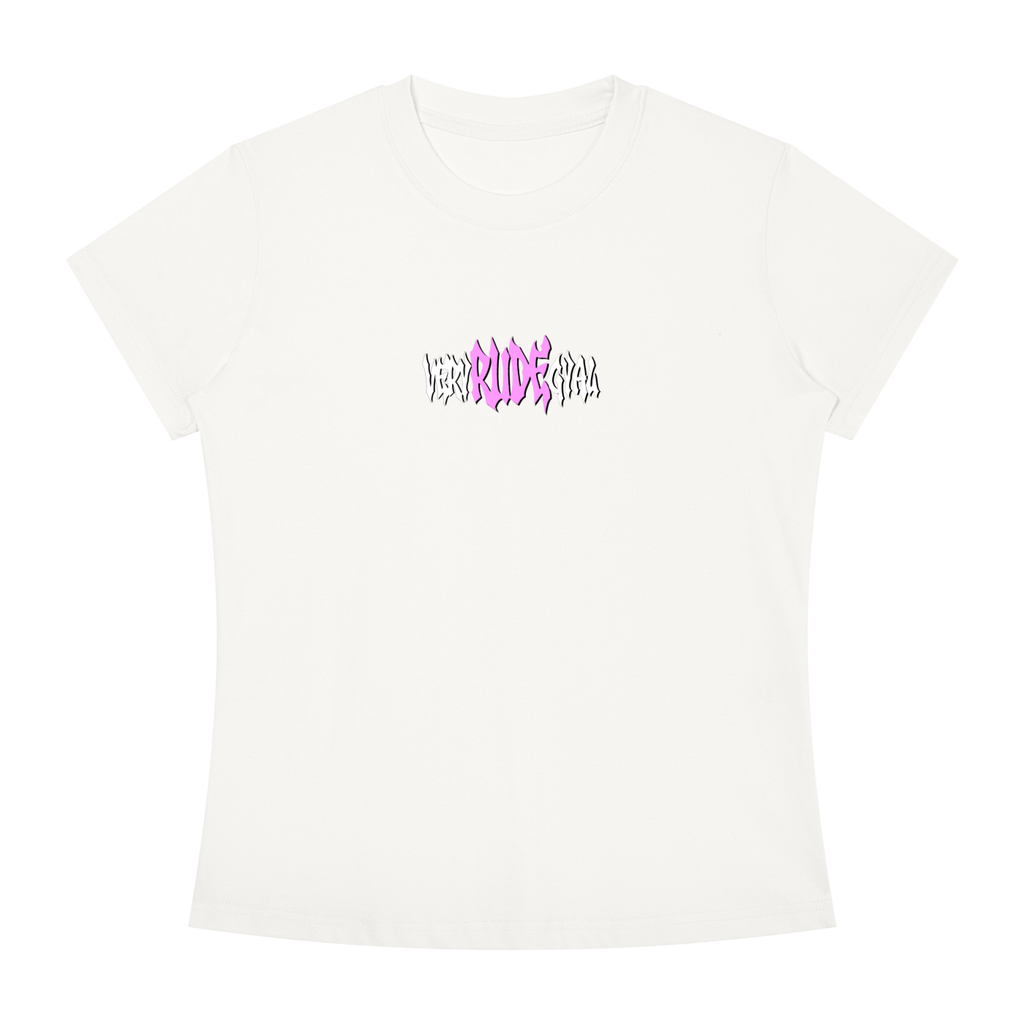 Hot Pink RudeGyal Slim Fit Crewneck T-Shirt