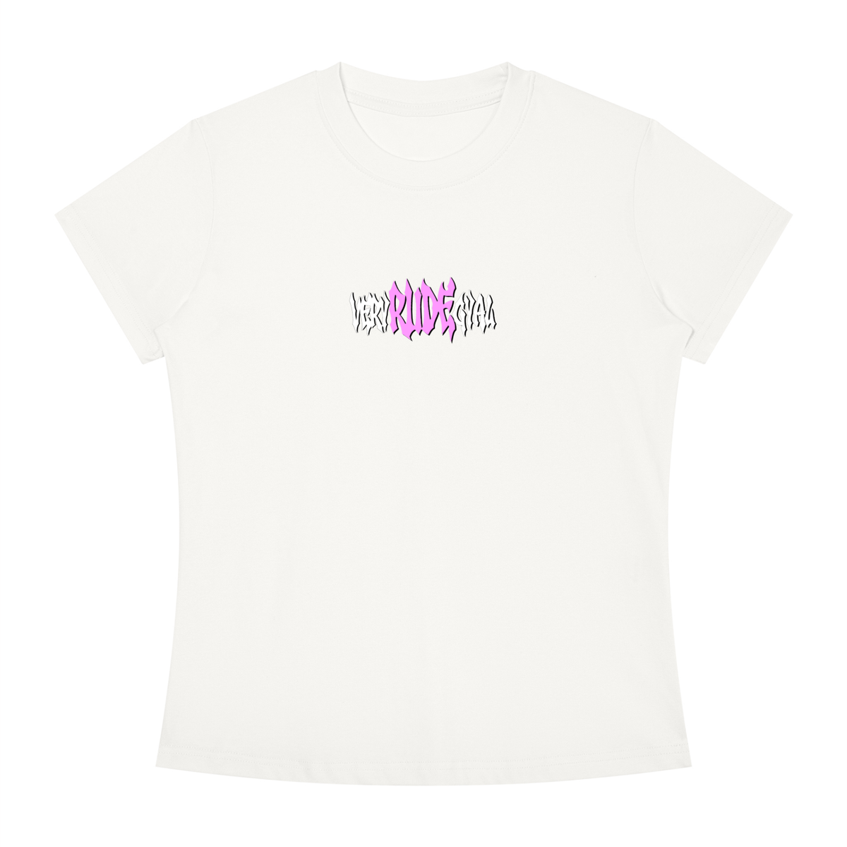 Hot Pink RudeGyal Slim Fit Crewneck T-Shirt