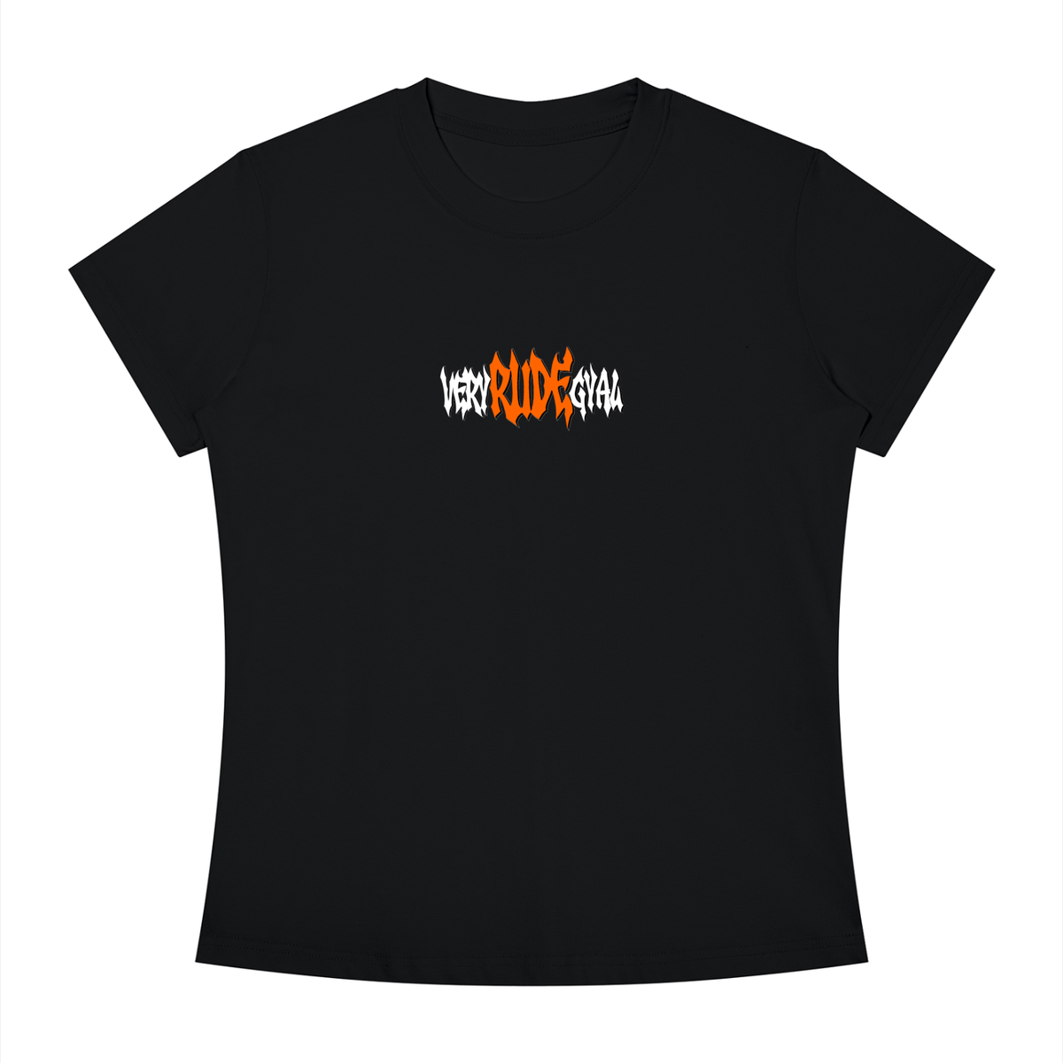 Mandarin RudeGyal Slim Fit Crewneck T-Shirt