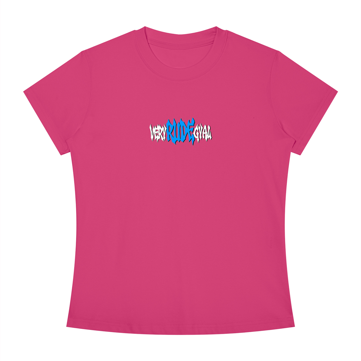 Baby Blue RudeGyal Slim Fit Crewneck T-Shirt