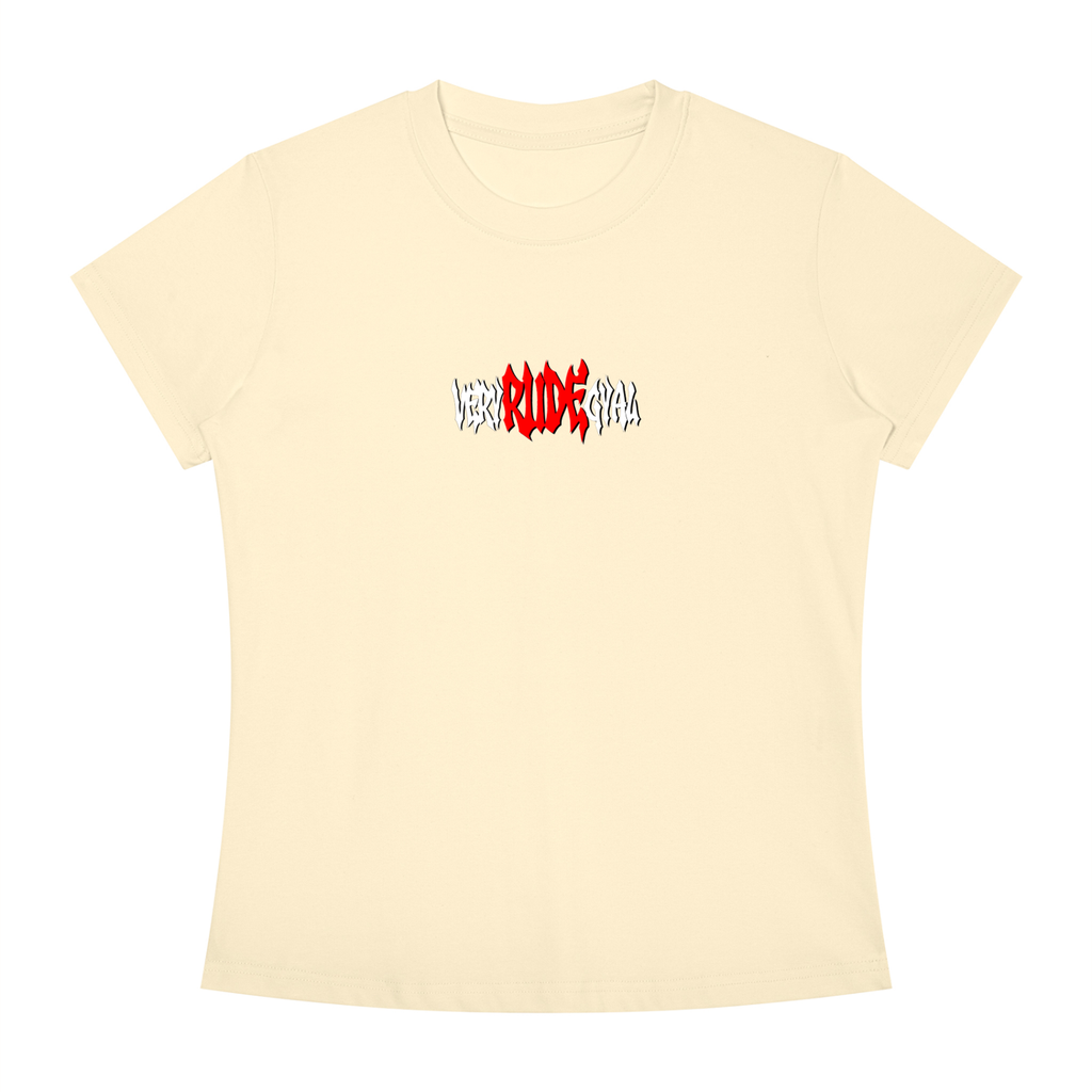 Red RudeGyal Slim Fit Crewneck T-Shirt