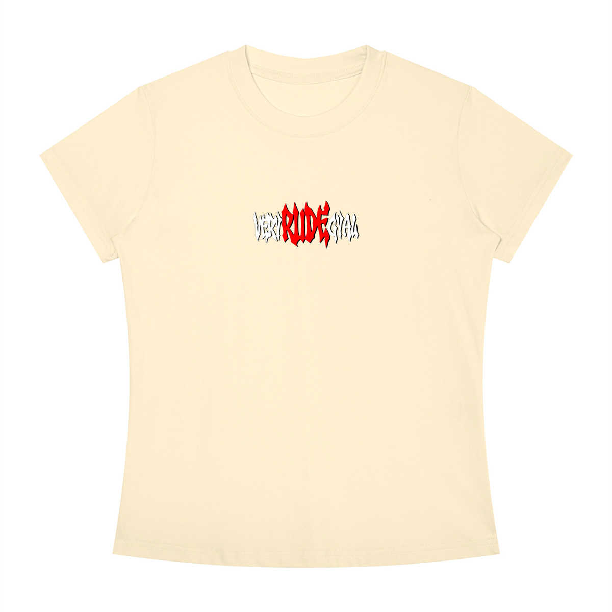 Red RudeGyal Slim Fit Crewneck T-Shirt