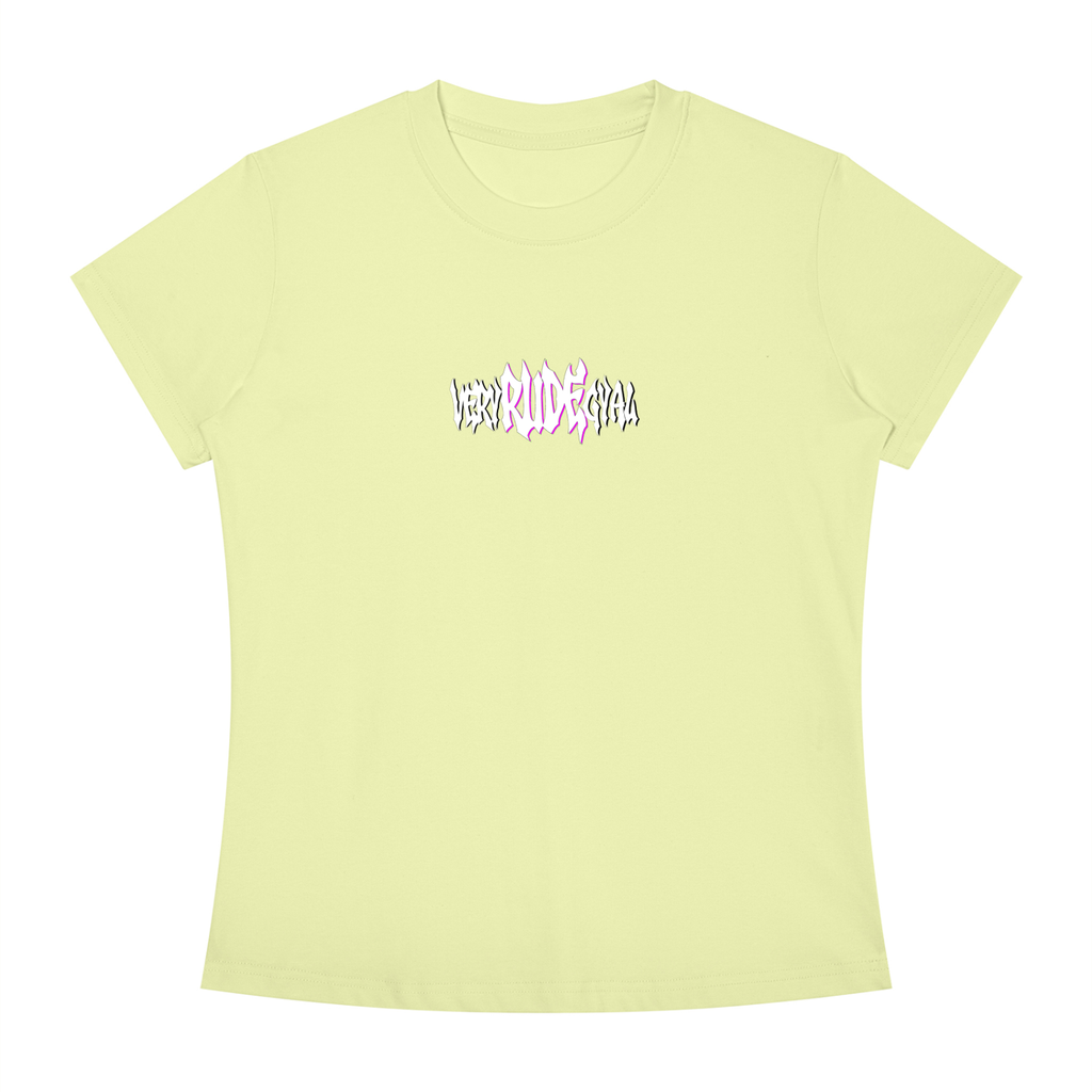 Pink RudeGyal Slim Fit Crewneck T-Shirt