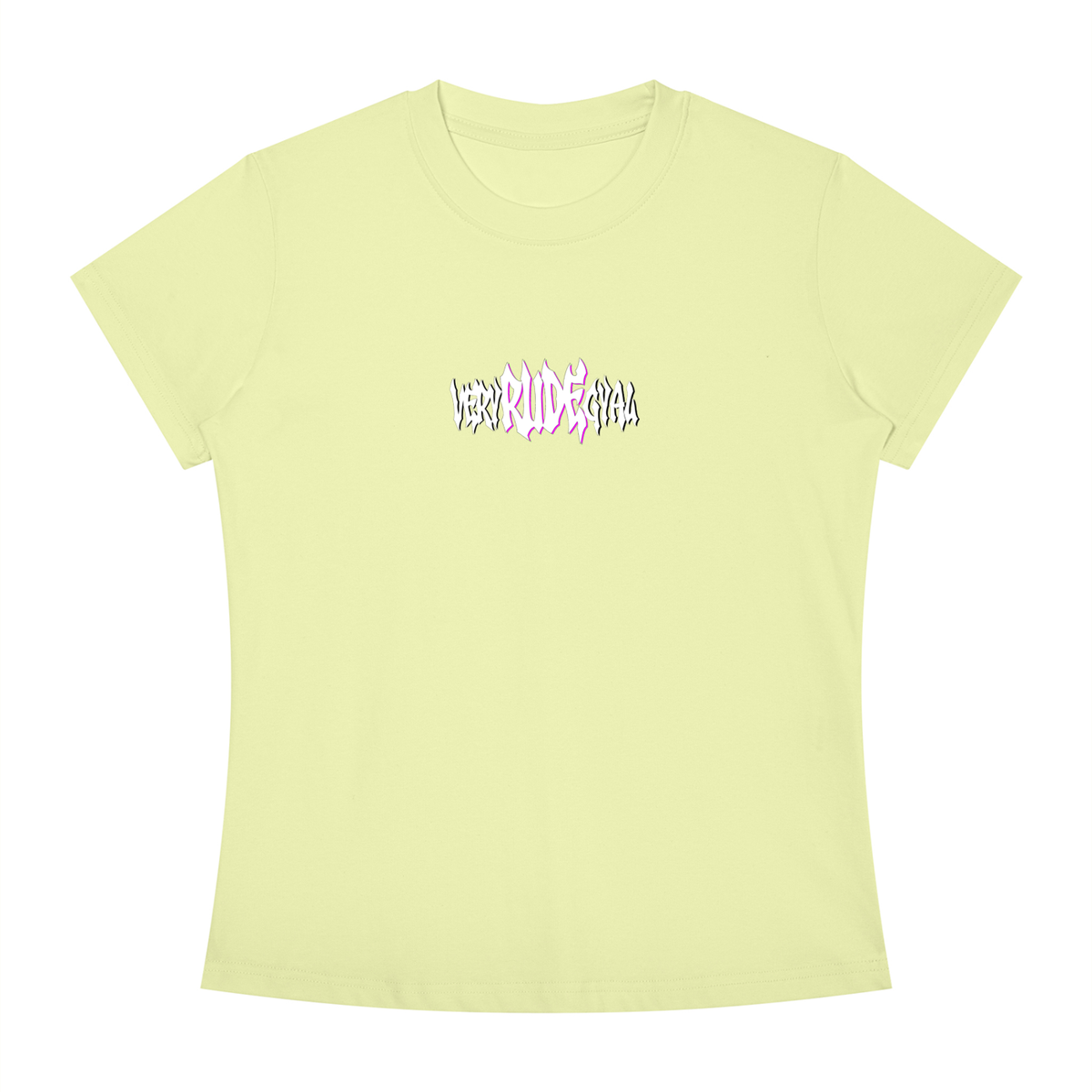 Pink RudeGyal Slim Fit Crewneck T-Shirt