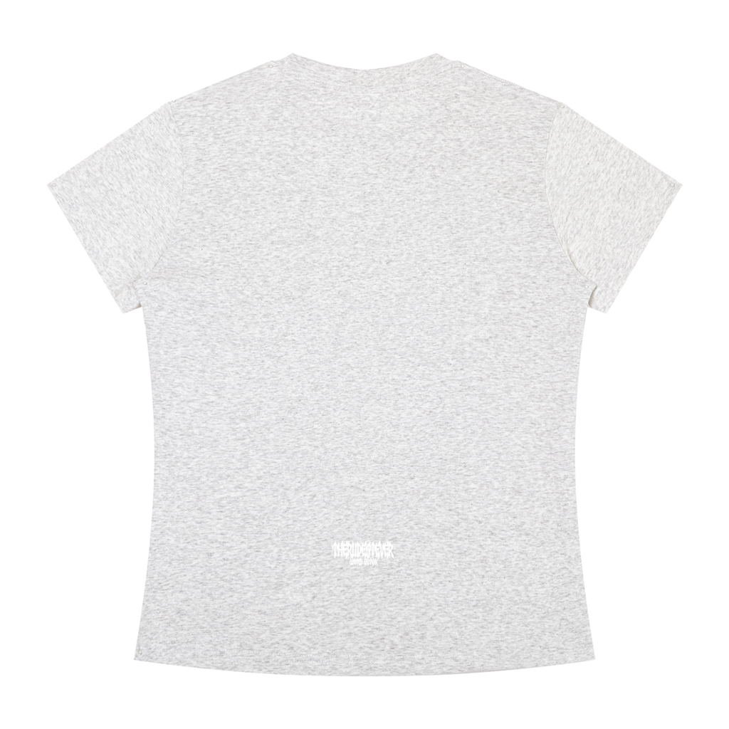 White RudeGyal Slim Fit Crewneck T-Shirt