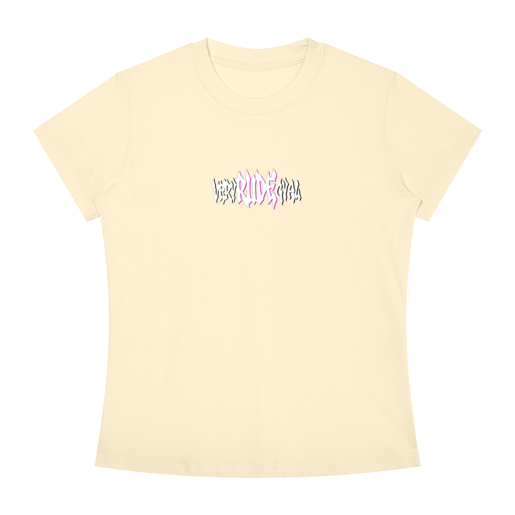 Pink RudeGyal Slim Fit Crewneck T-Shirt