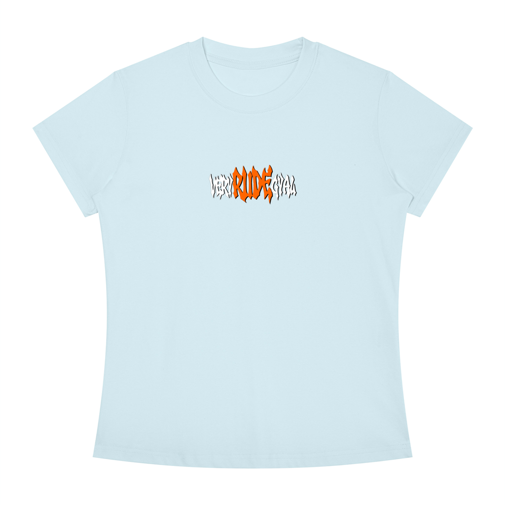 Mandarin RudeGyal Slim Fit Crewneck T-Shirt