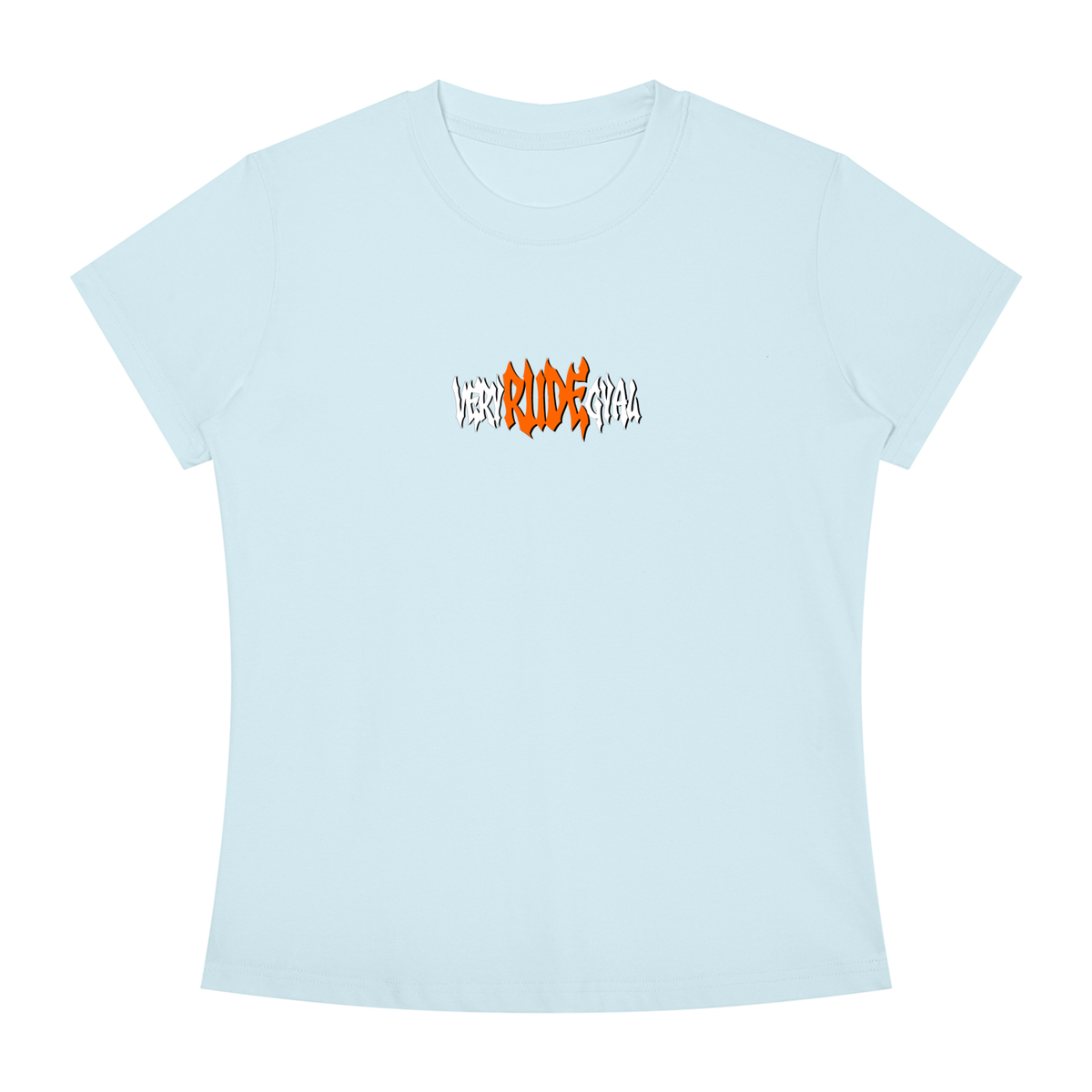 Mandarin RudeGyal Slim Fit Crewneck T-Shirt