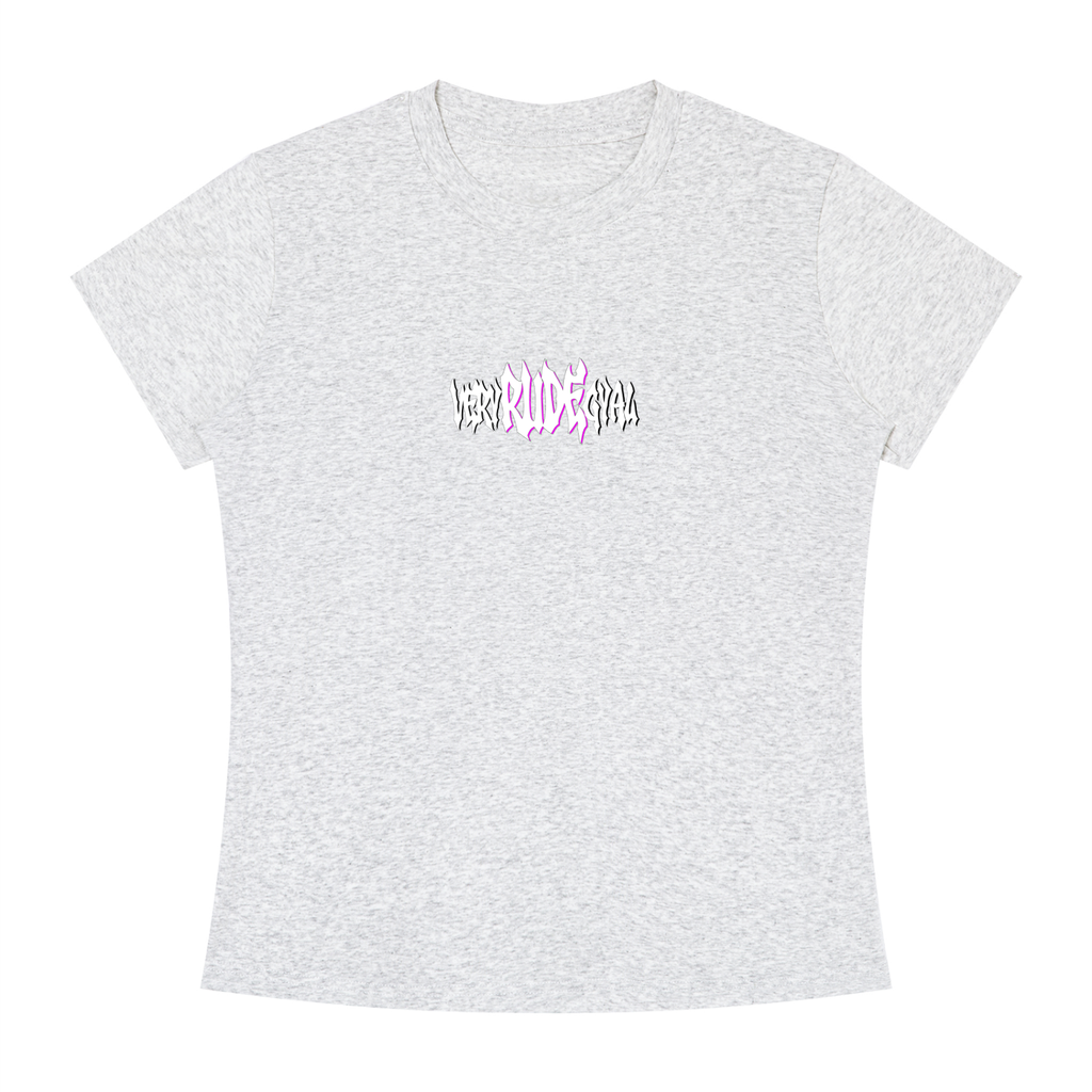 Pink RudeGyal Slim Fit Crewneck T-Shirt