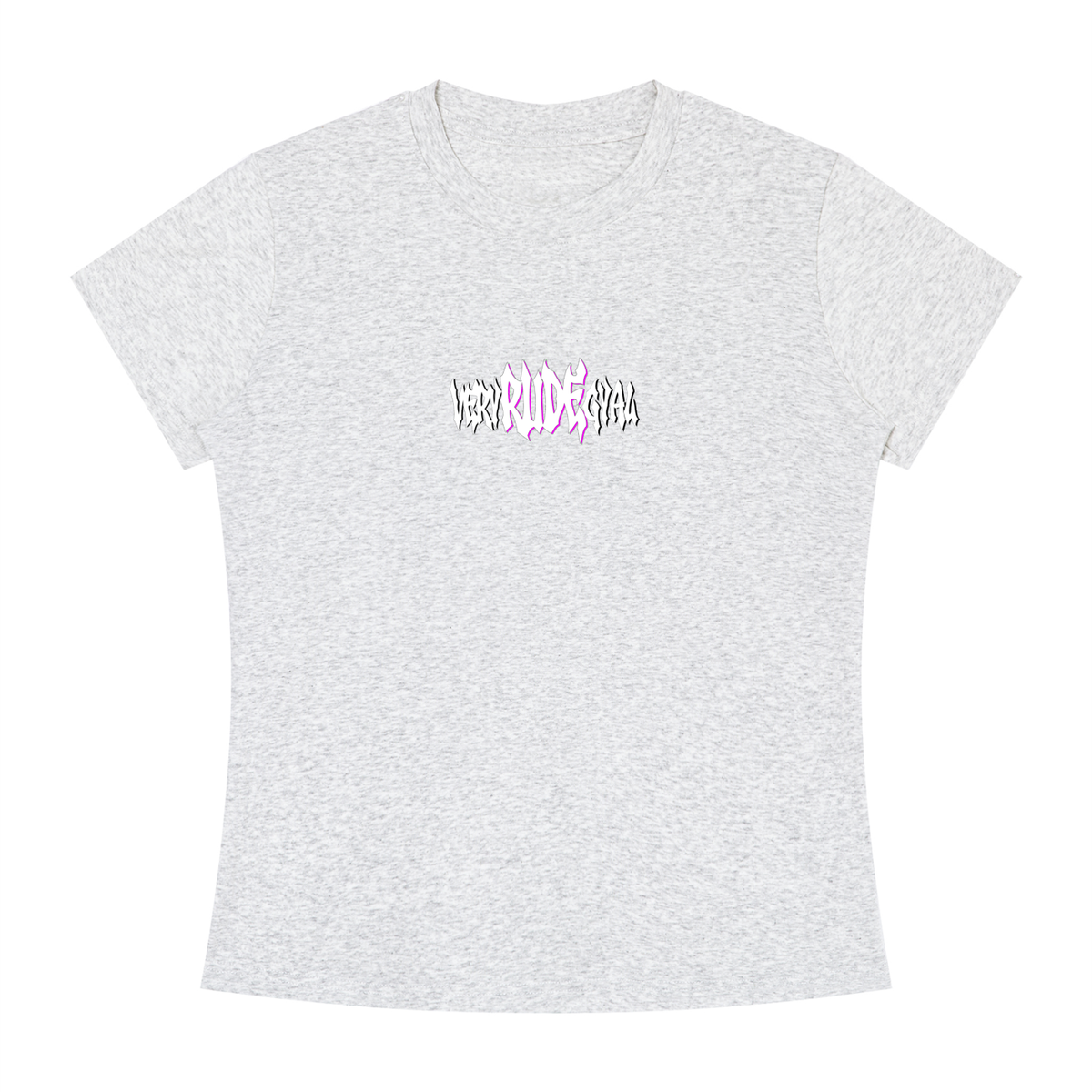 Pink RudeGyal Slim Fit Crewneck T-Shirt