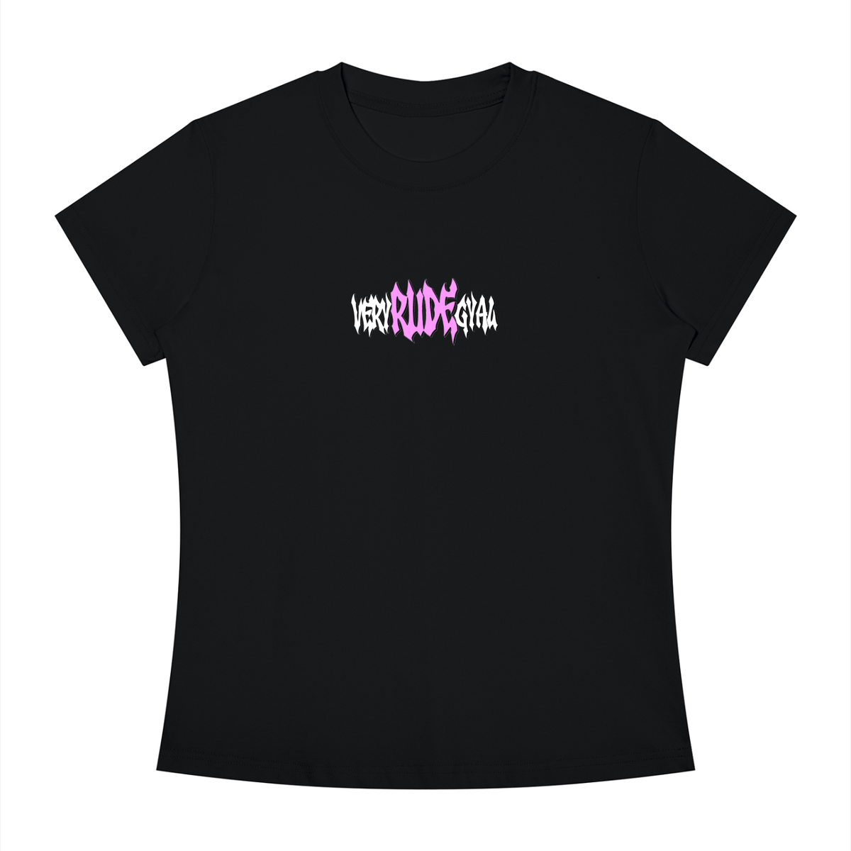 Hot Pink RudeGyal Slim Fit Crewneck T-Shirt