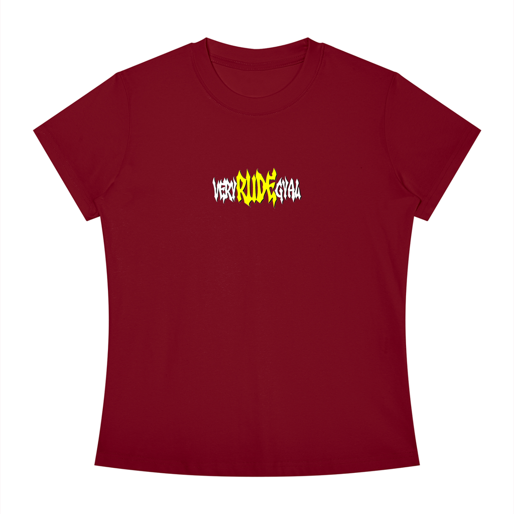 Yellow RudeGyal Slim Fit Crewneck T-Shirt