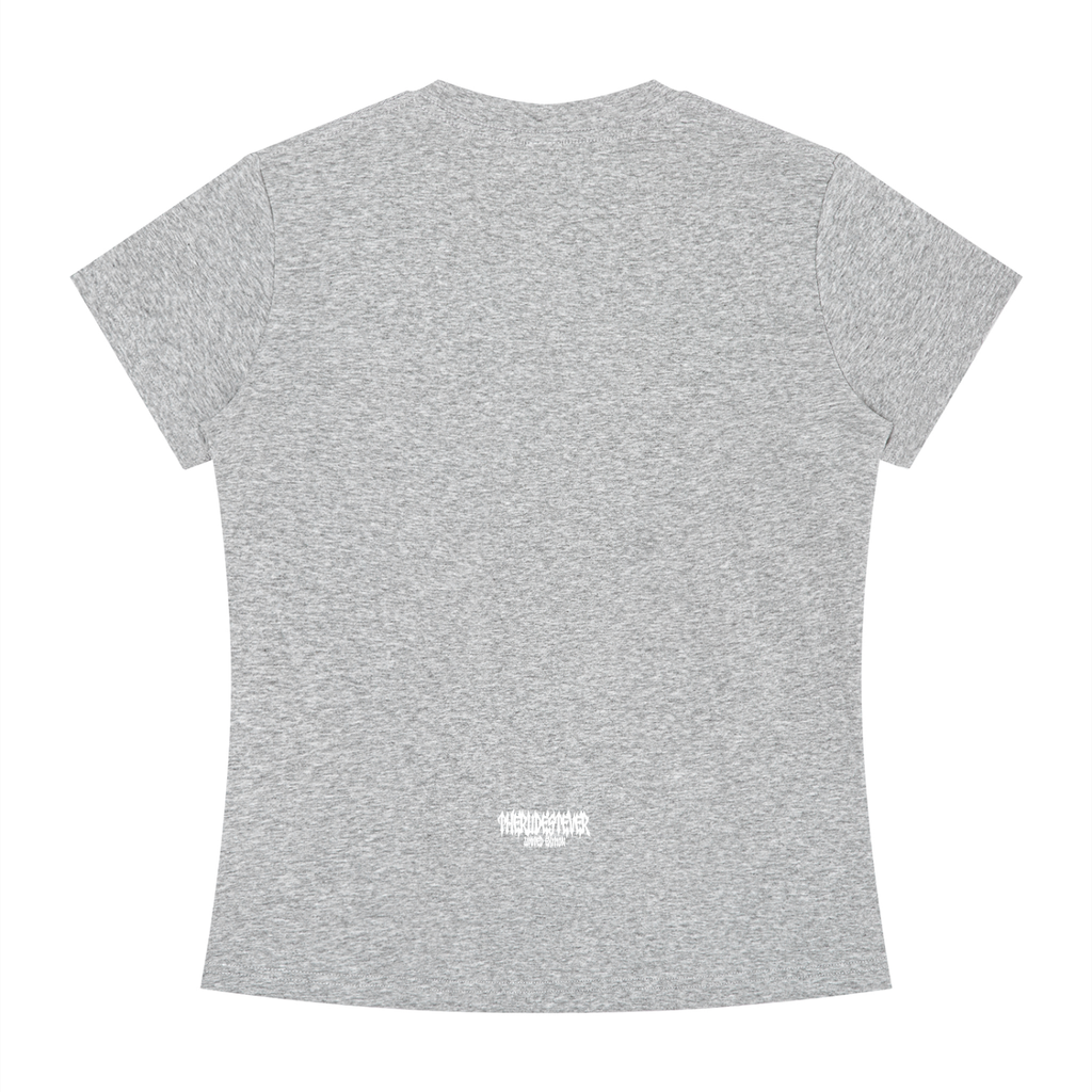White RudeGyal Slim Fit Crewneck T-Shirt