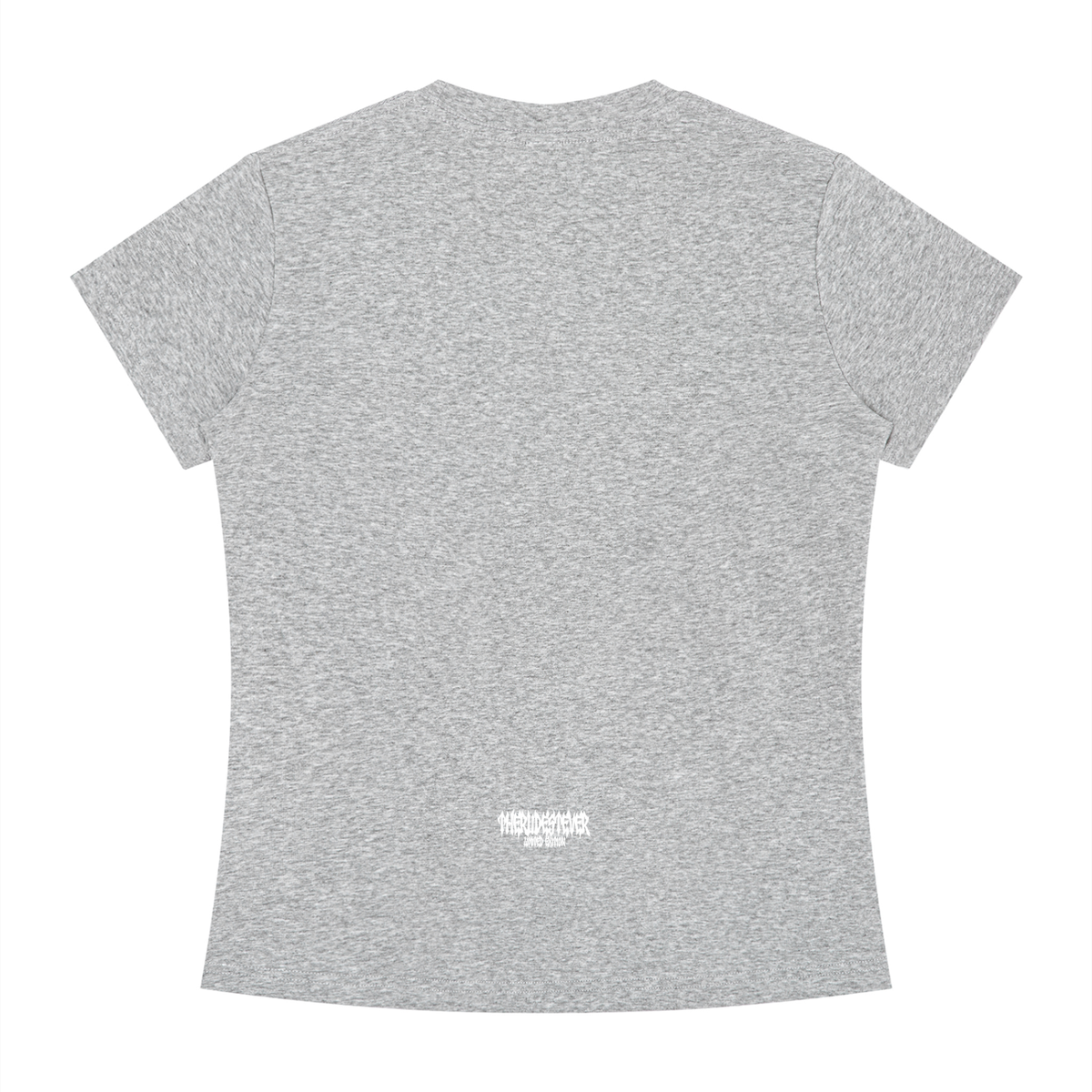 White RudeGyal Slim Fit Crewneck T-Shirt