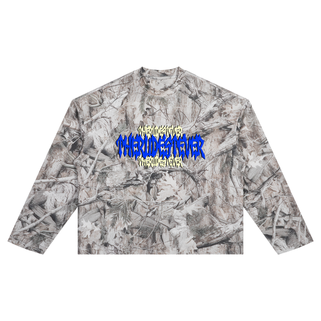 TheRudestEver Tree Camo Waffle T-Shirt