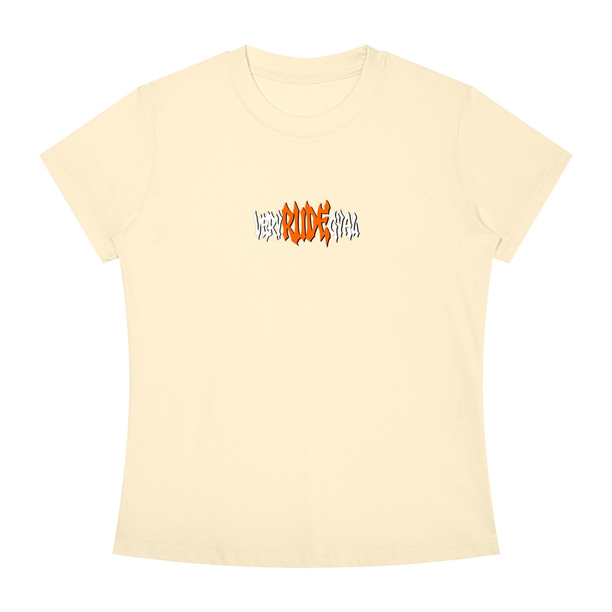 Mandarin RudeGyal Slim Fit Crewneck T-Shirt