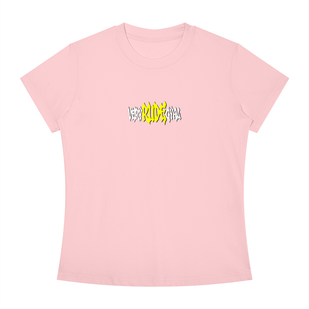 Yellow RudeGyal Slim Fit Crewneck T-Shirt