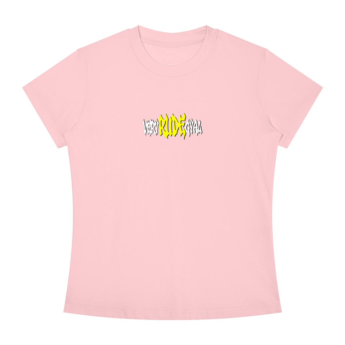 Yellow RudeGyal Slim Fit Crewneck T-Shirt