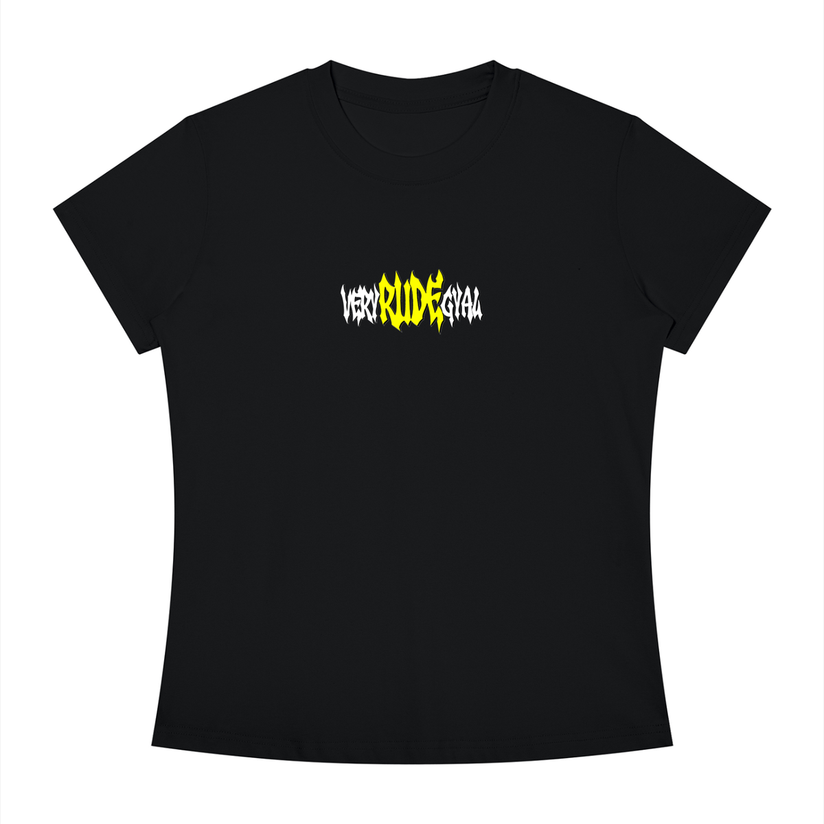 Yellow RudeGyal Slim Fit Crewneck T-Shirt