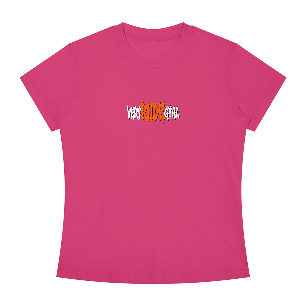 Mandarin RudeGyal Slim Fit Crewneck T-Shirt