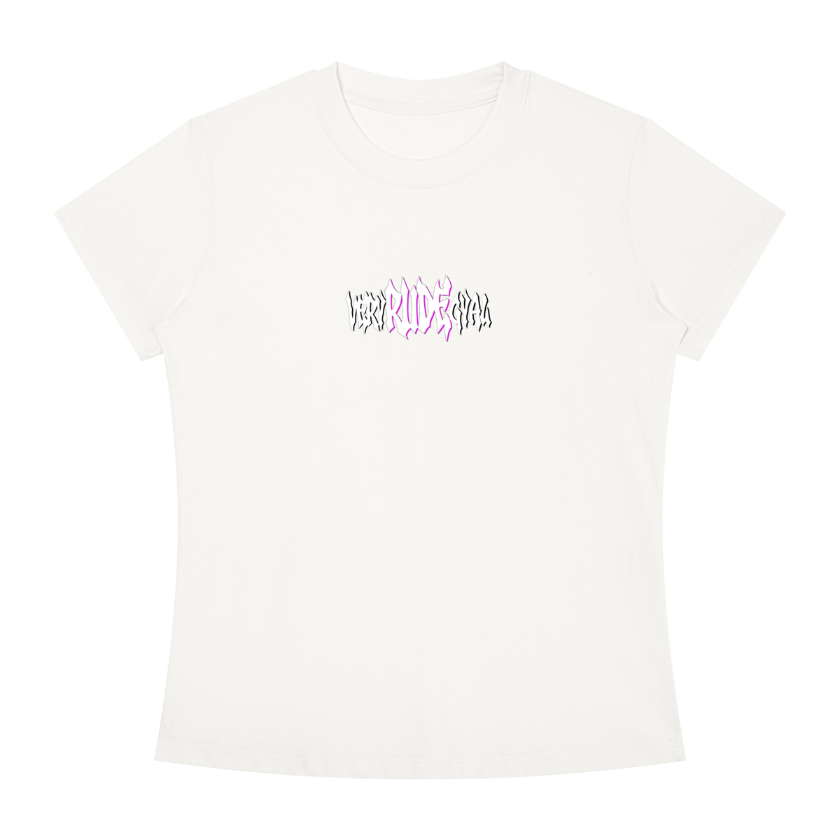 Pink RudeGyal Slim Fit Crewneck T-Shirt