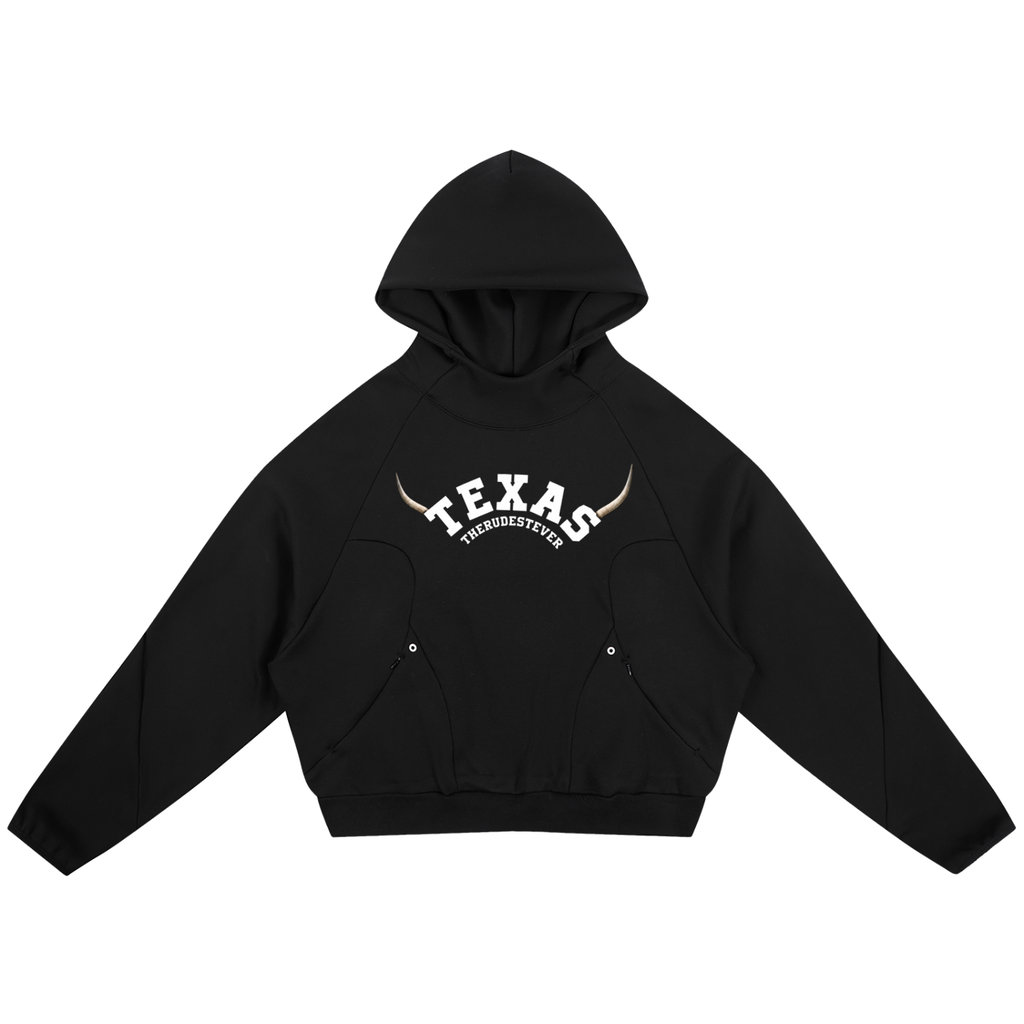 TX TheRudestEver Curved Panel Raglan Hoodie