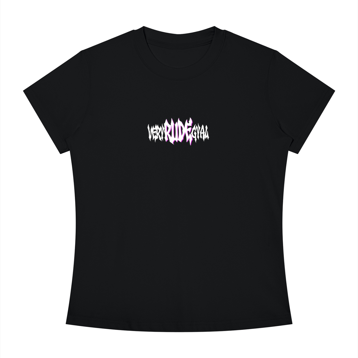Pink RudeGyal Slim Fit Crewneck T-Shirt