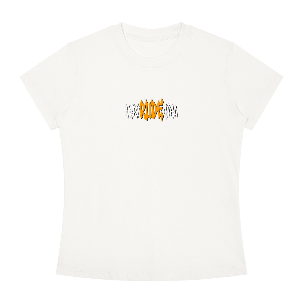 Orange RudeGyal Slim Fit Crewneck T-Shirt