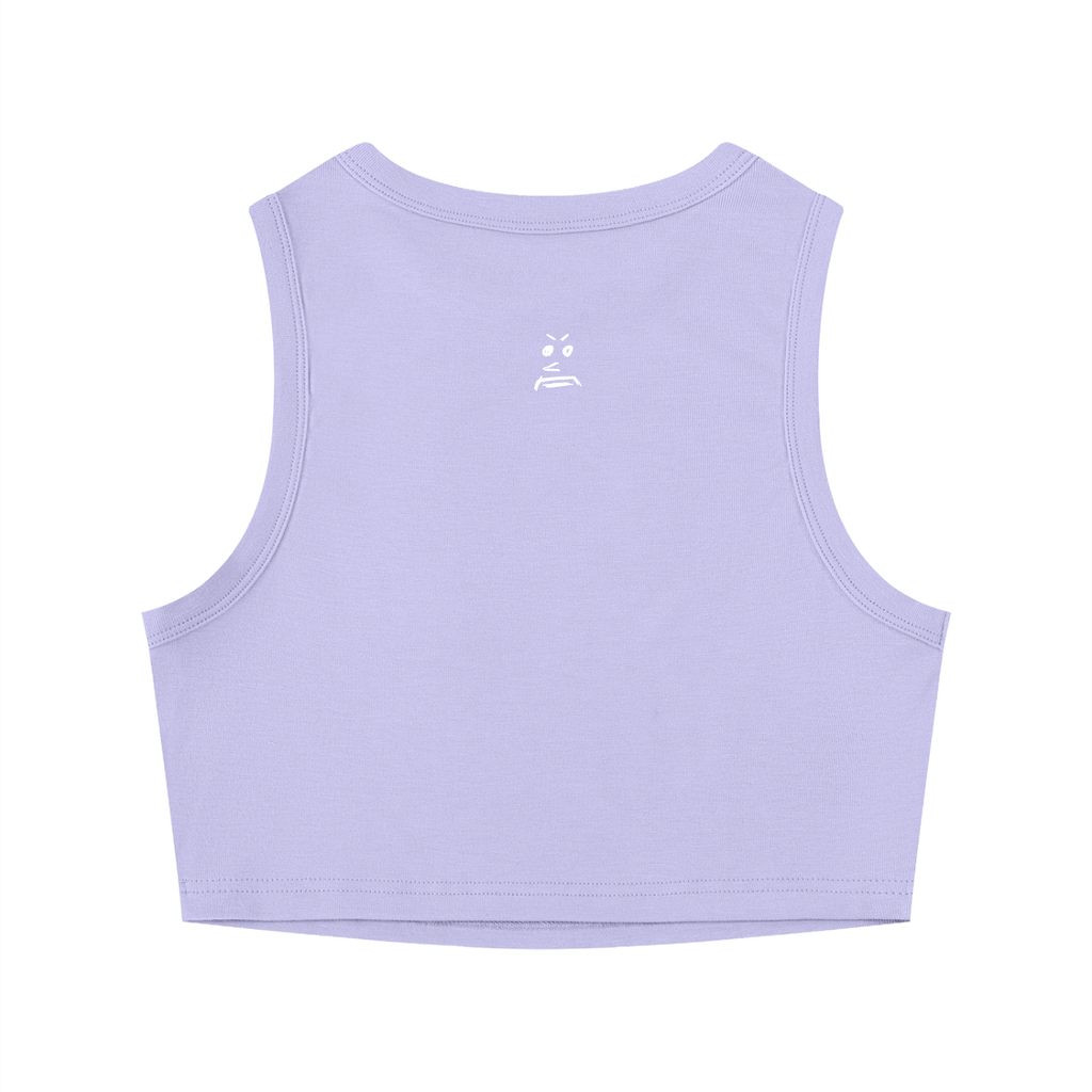 Violet RudeGyal Tight Crewneck Crop Tank Top