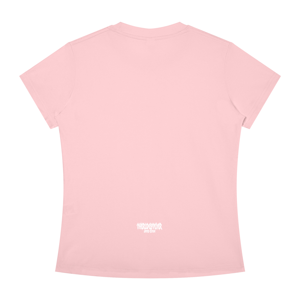 White RudeGyal Slim Fit Crewneck T-Shirt
