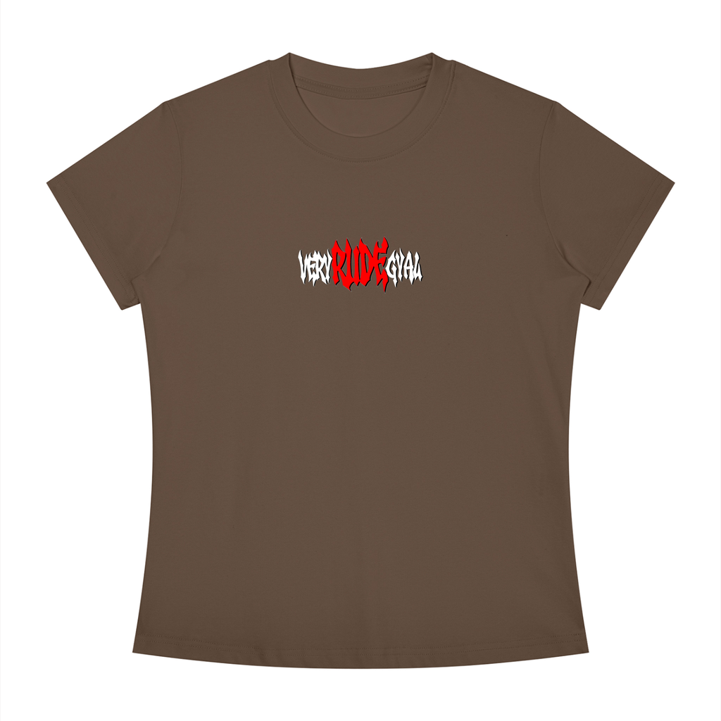 Red RudeGyal Slim Fit Crewneck T-Shirt