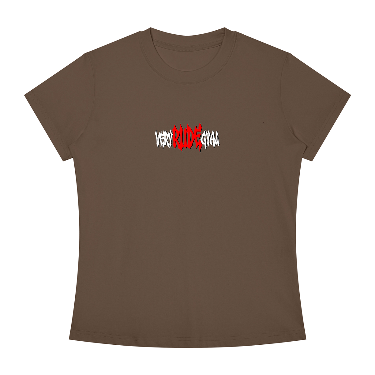 Red RudeGyal Slim Fit Crewneck T-Shirt
