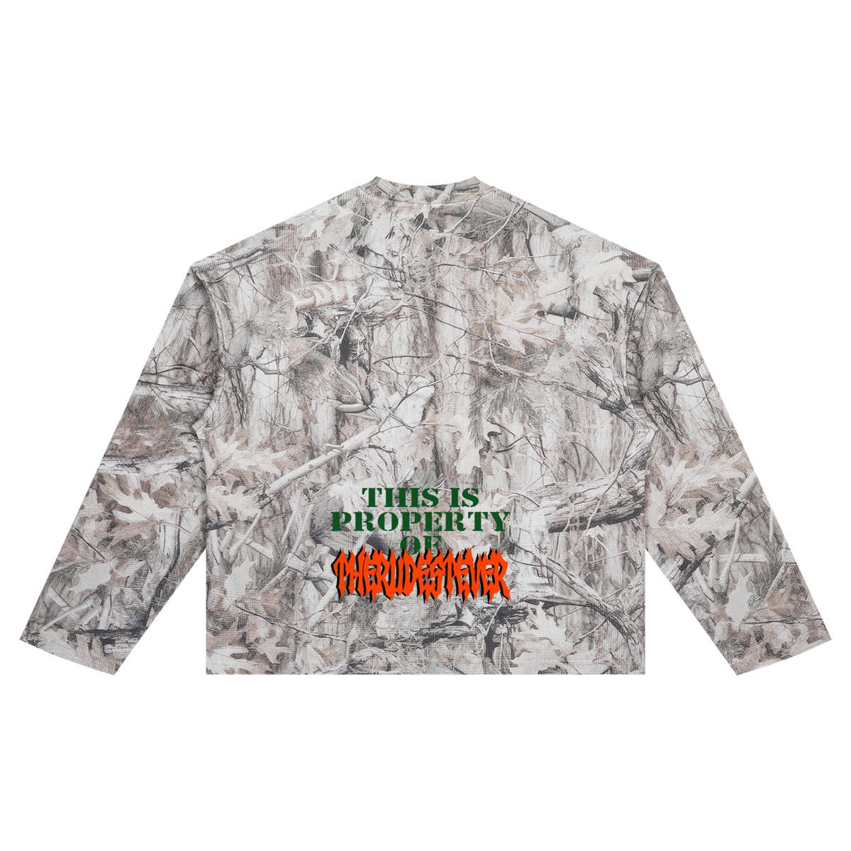 TheRudestEver Tree Camo Waffle T-Shirt