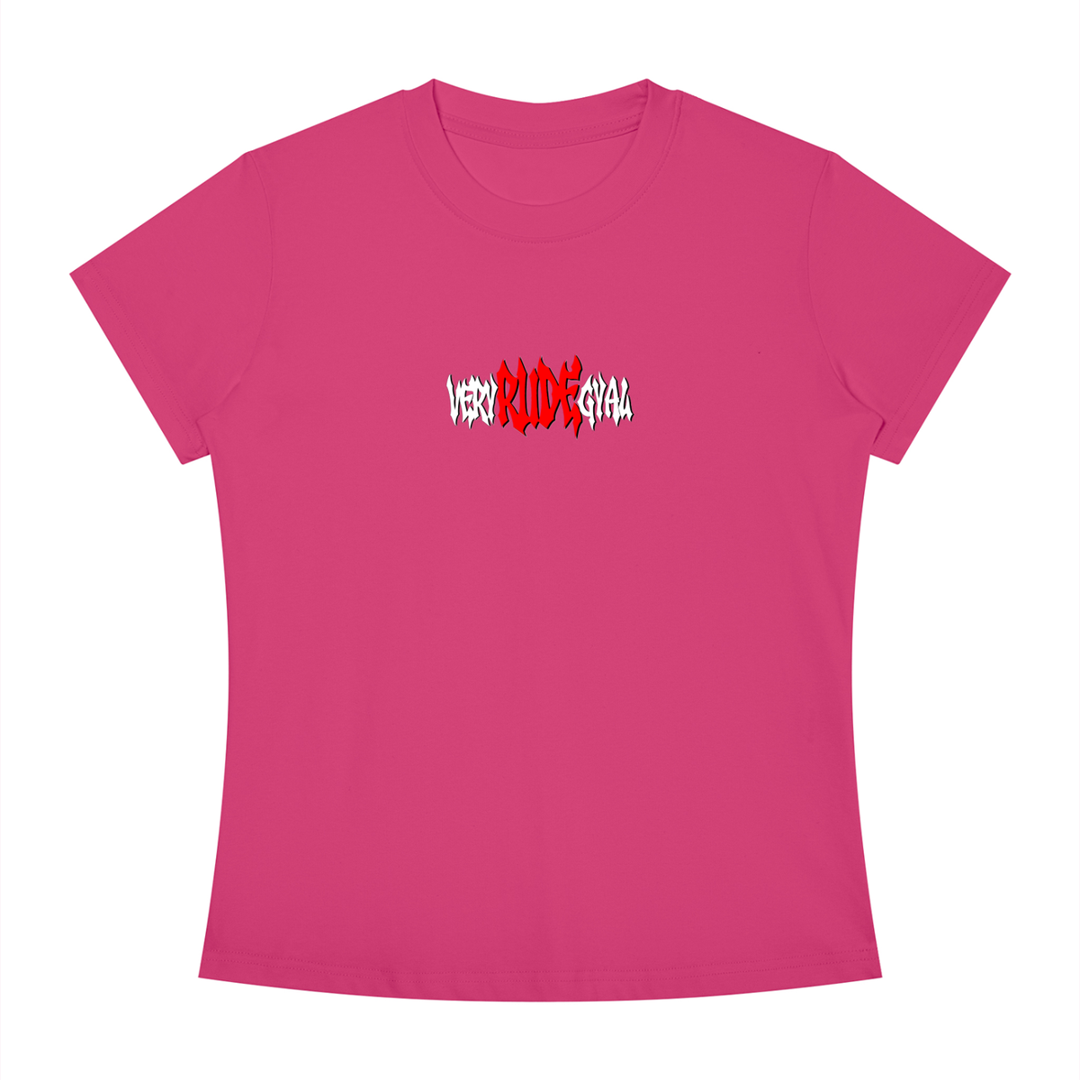 Red RudeGyal Slim Fit Crewneck T-Shirt